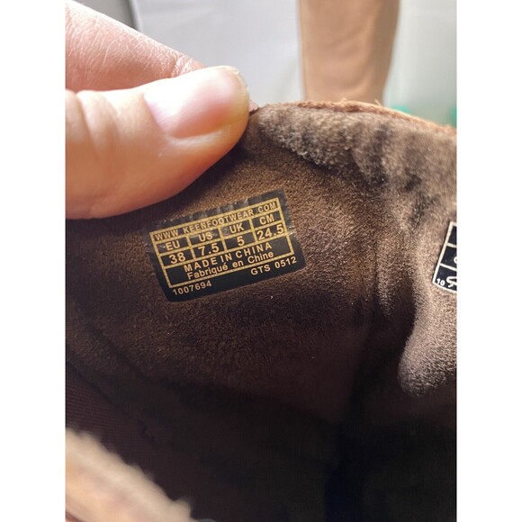 KEEN WOMENS WEDGE BOOTS SZ 7.5 Slip On LIGHT BROWN - Picture 13 of 13